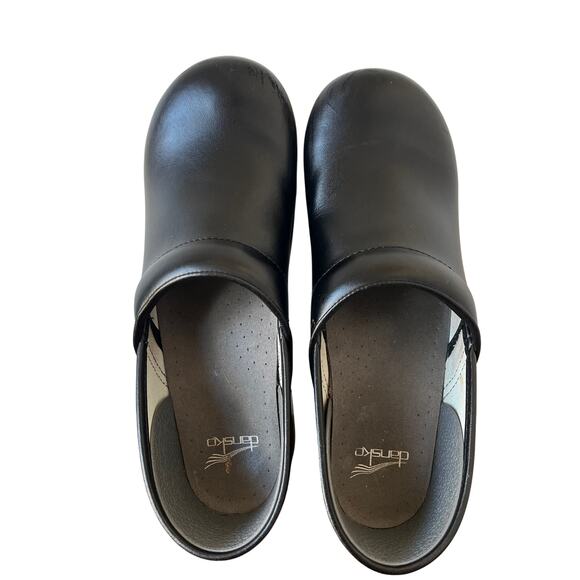 Dansko Professional Black Oiled Leather Clogs Size 42 Unisex Career Nonslip - Picture 7 of 10